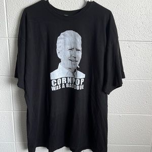 OVERSIZED Joe Biden Graphic T-shirt. Black.